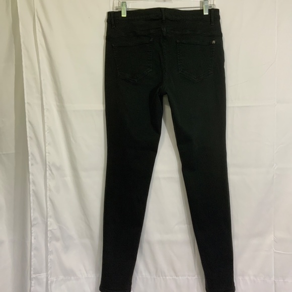 Victoria's Secret Black Denim VS MID RISE SIREN size 8 very good pre-owned cond. - Picture 5 of 13